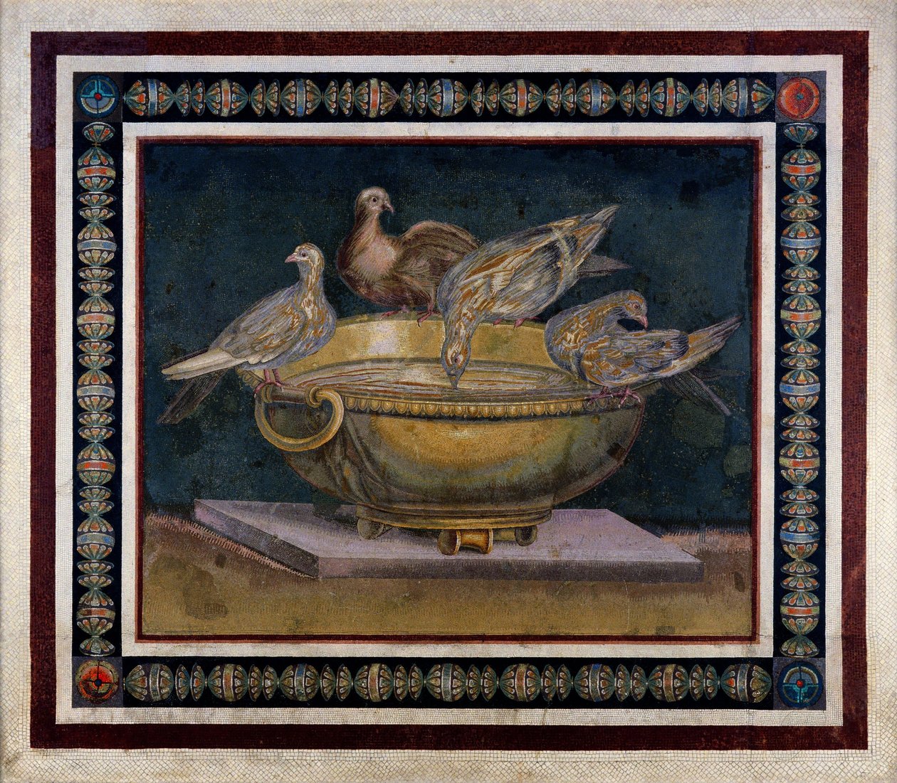Mosaico das Pombas de Unbekannt Unbekannt