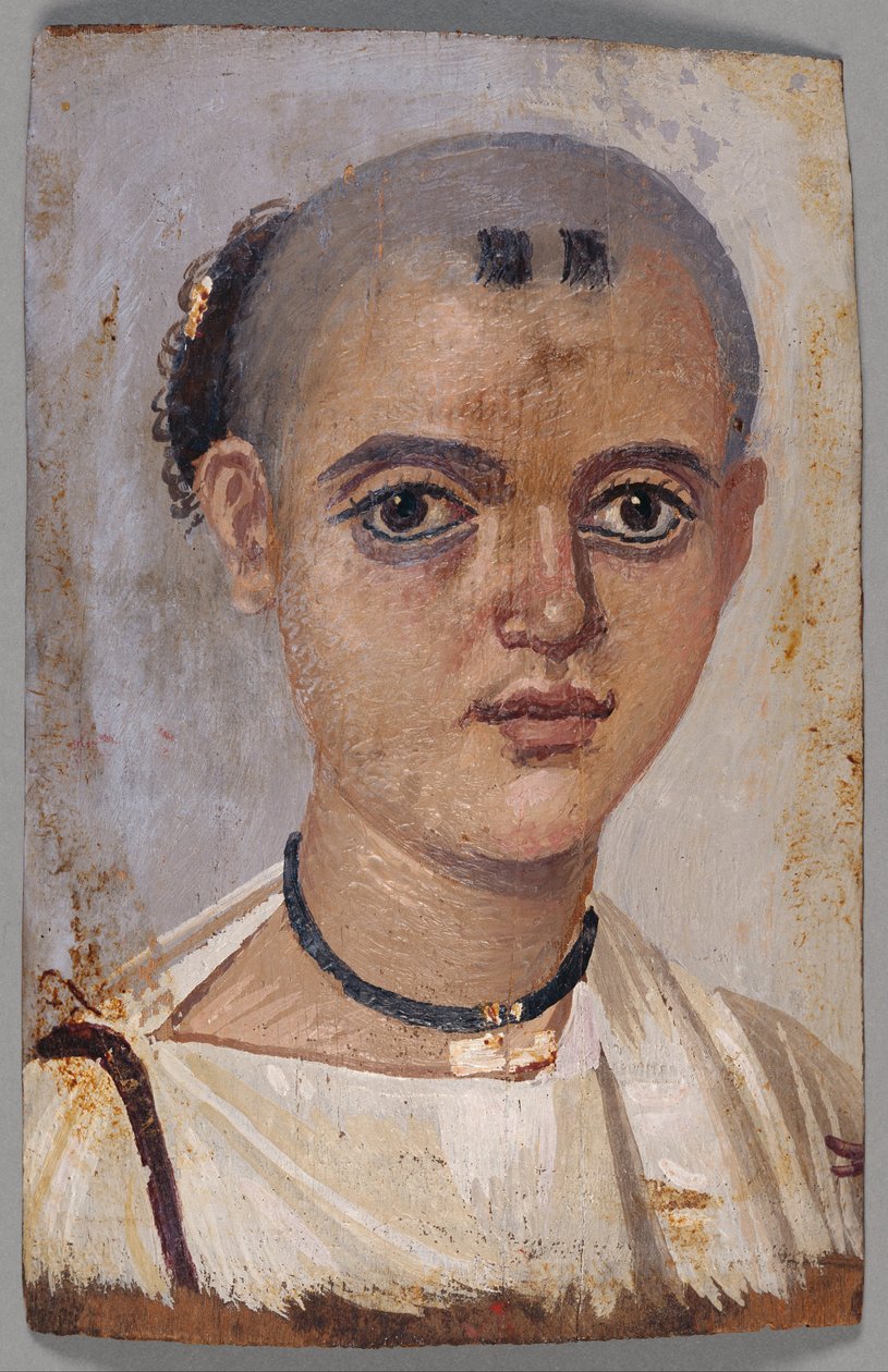 Retrato de múmia de um menino de Unbekannt Unbekannt