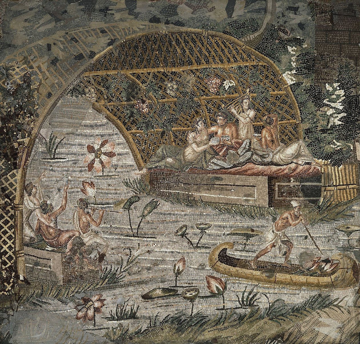 Mosaico do Nilo de Unbekannt Unbekannt