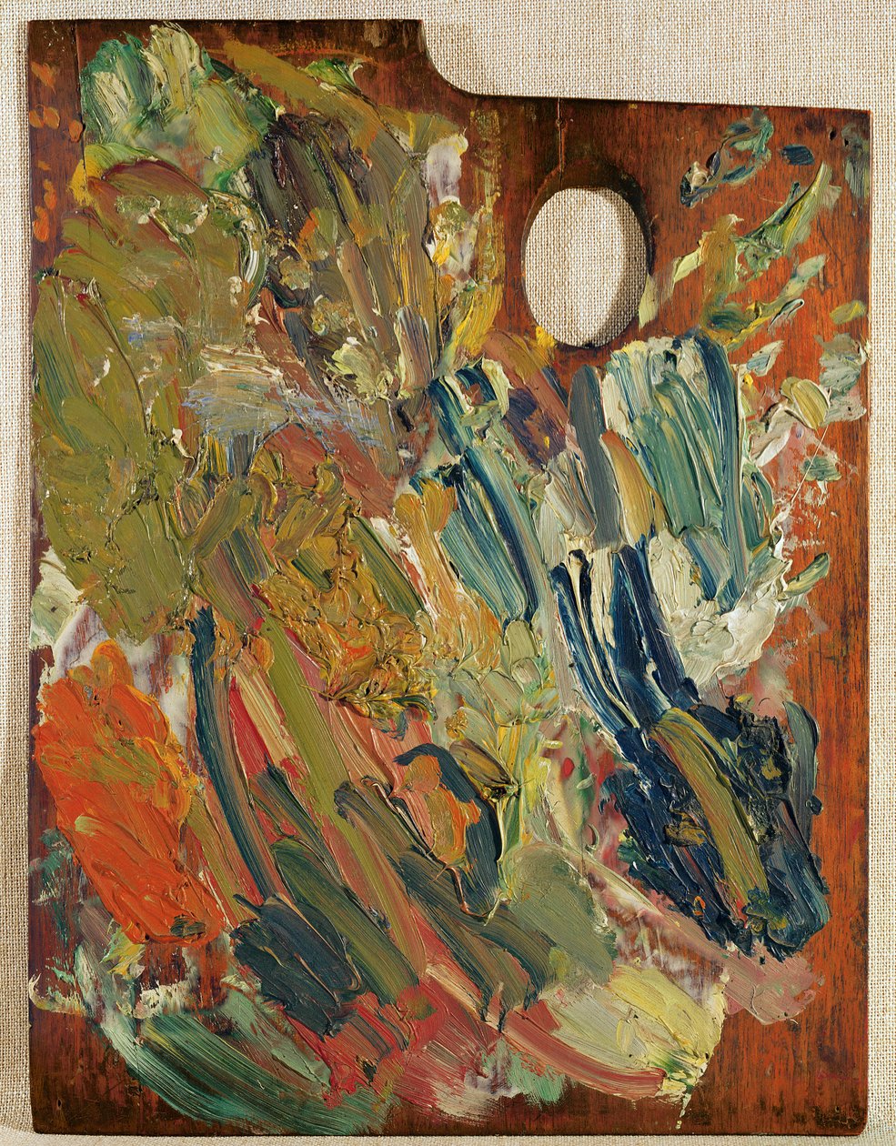 Paleta com a qual van Gogh pintou "Marguerite Gachet no Piano", 1890 de Unbekannt Unbekannt