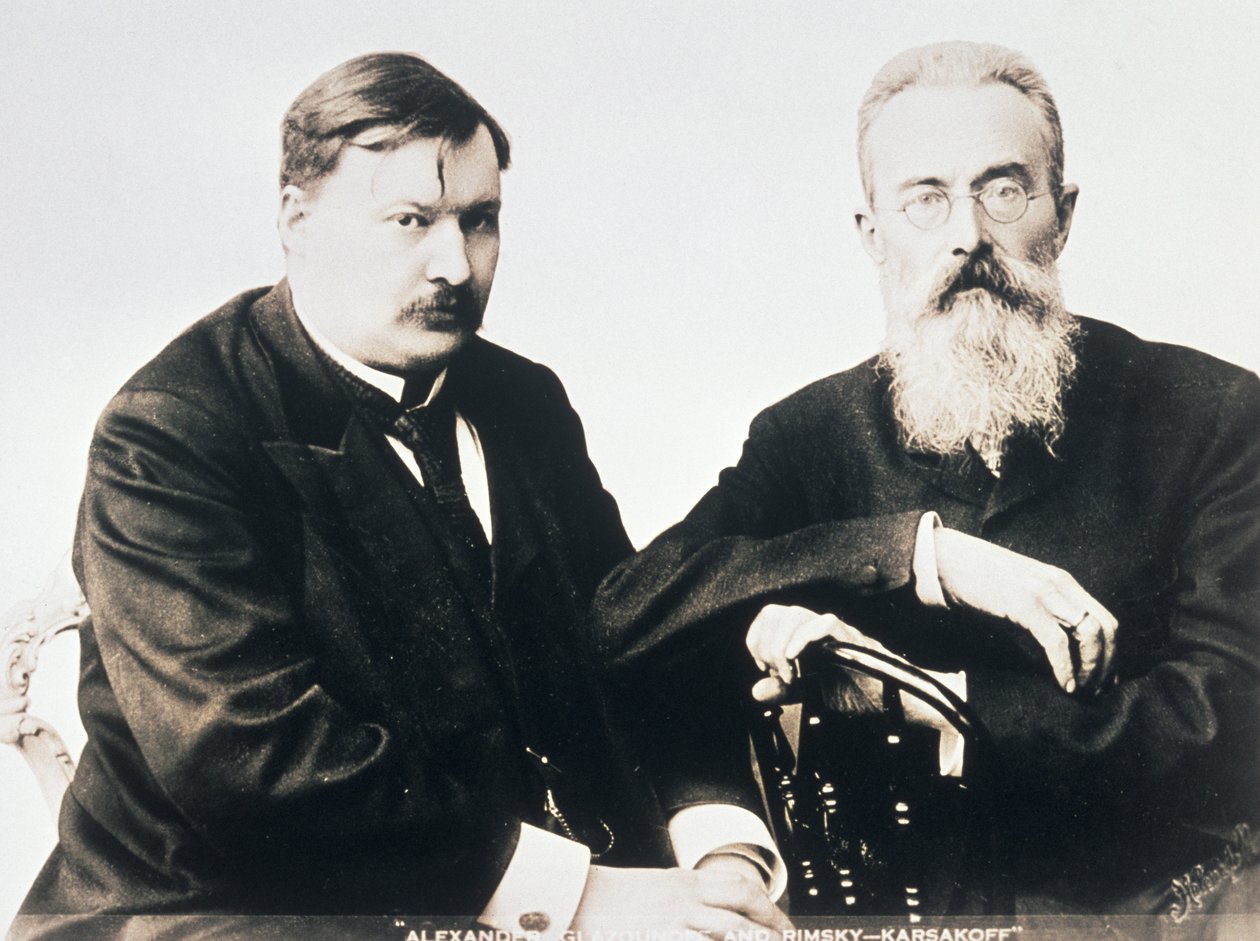 Fotografia de Glazunov e Rimsky-Korsakov de Unbekannt Unbekannt