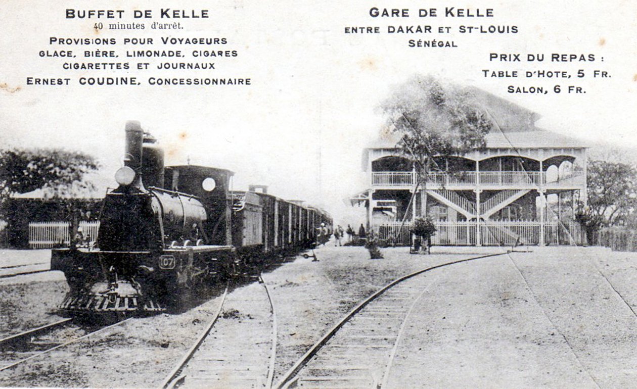 Postal da estação em Kelle, c.1908 de Unbekannt Unbekannt