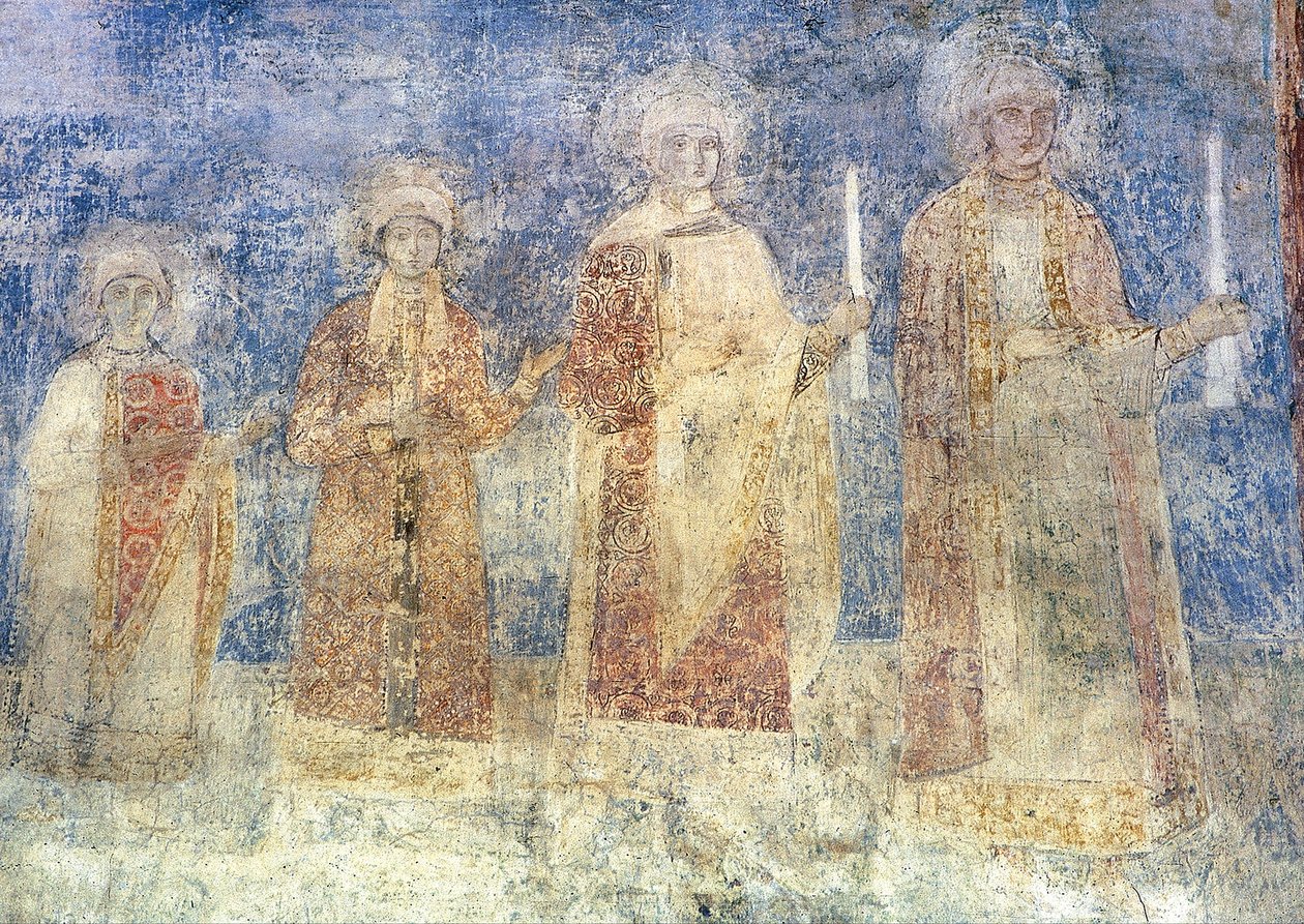 Retrato de grupo principesco. Parede sul da nave. de Unbekannt Unbekannt
