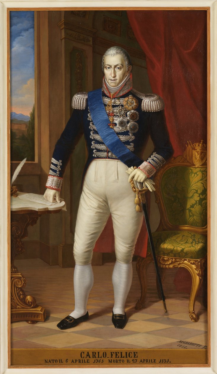 Retrato de Carlo Felice de Unbekannt Unbekannt