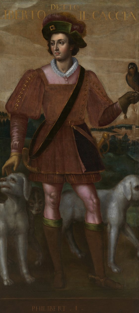 Retrato de Filiberto I o caçador de Unbekannt Unbekannt