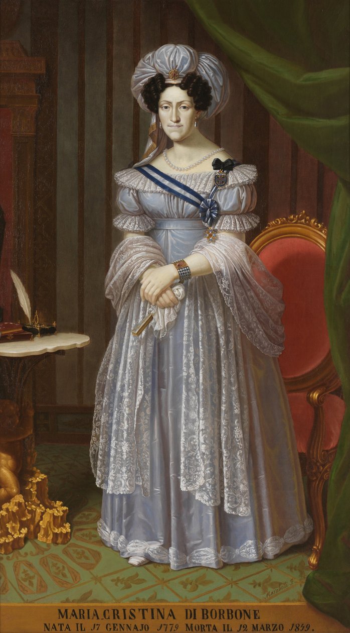 Retrato de Maria Cristina di Borbone de Unbekannt Unbekannt