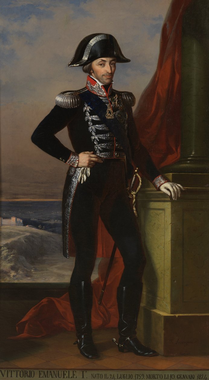 Retrato de Vittorio Emanuele I de Unbekannt Unbekannt