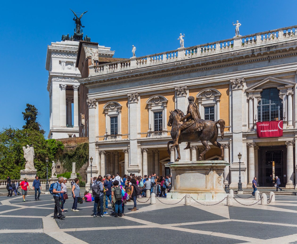 Roma, Itália. Piazza del Campidoglio. de Unbekannt Unbekannt