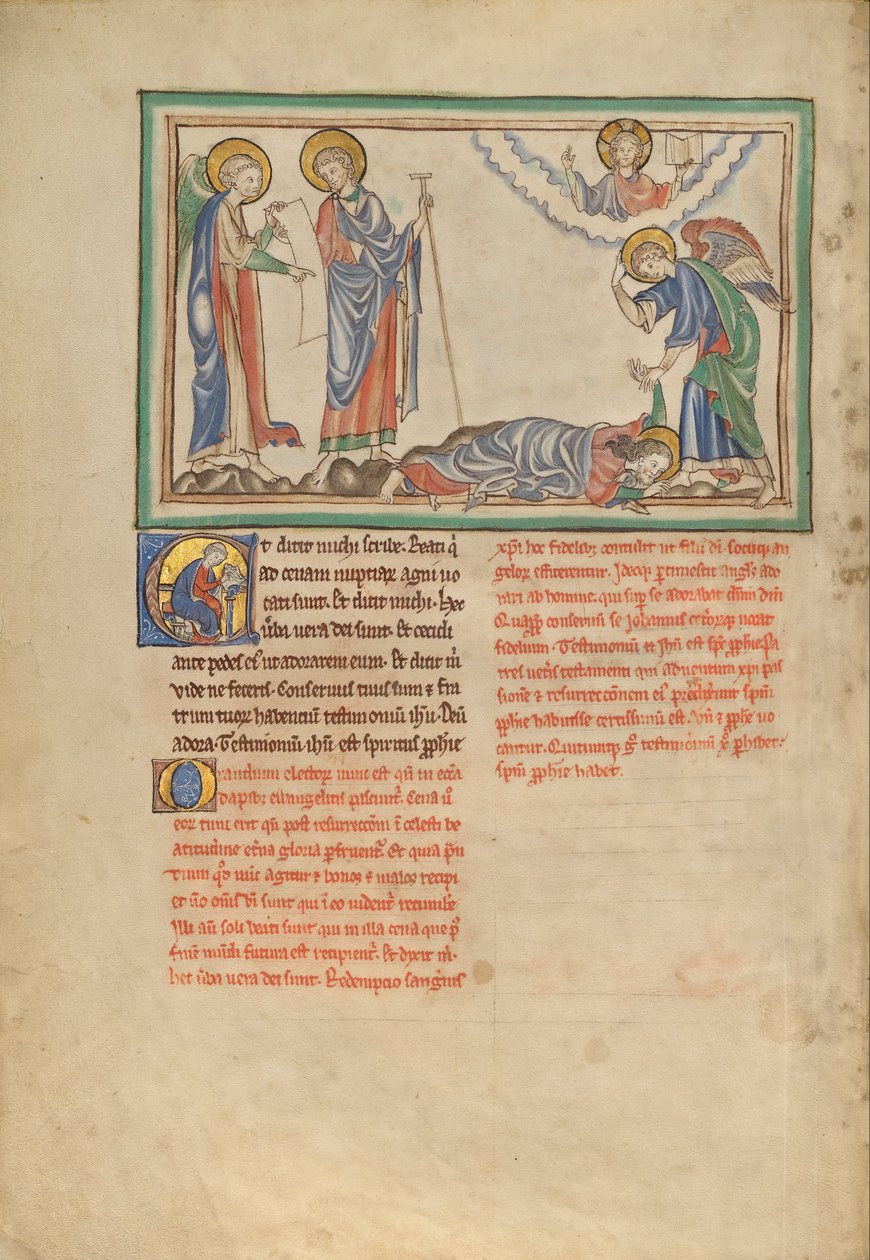 São João orando ao anjo de Unbekannt Unbekannt