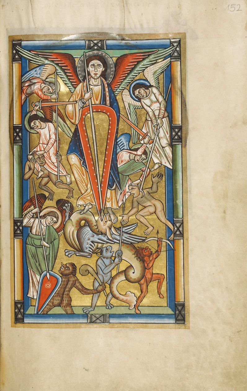 São Miguel Battling the Dragon de Unbekannt Unbekannt