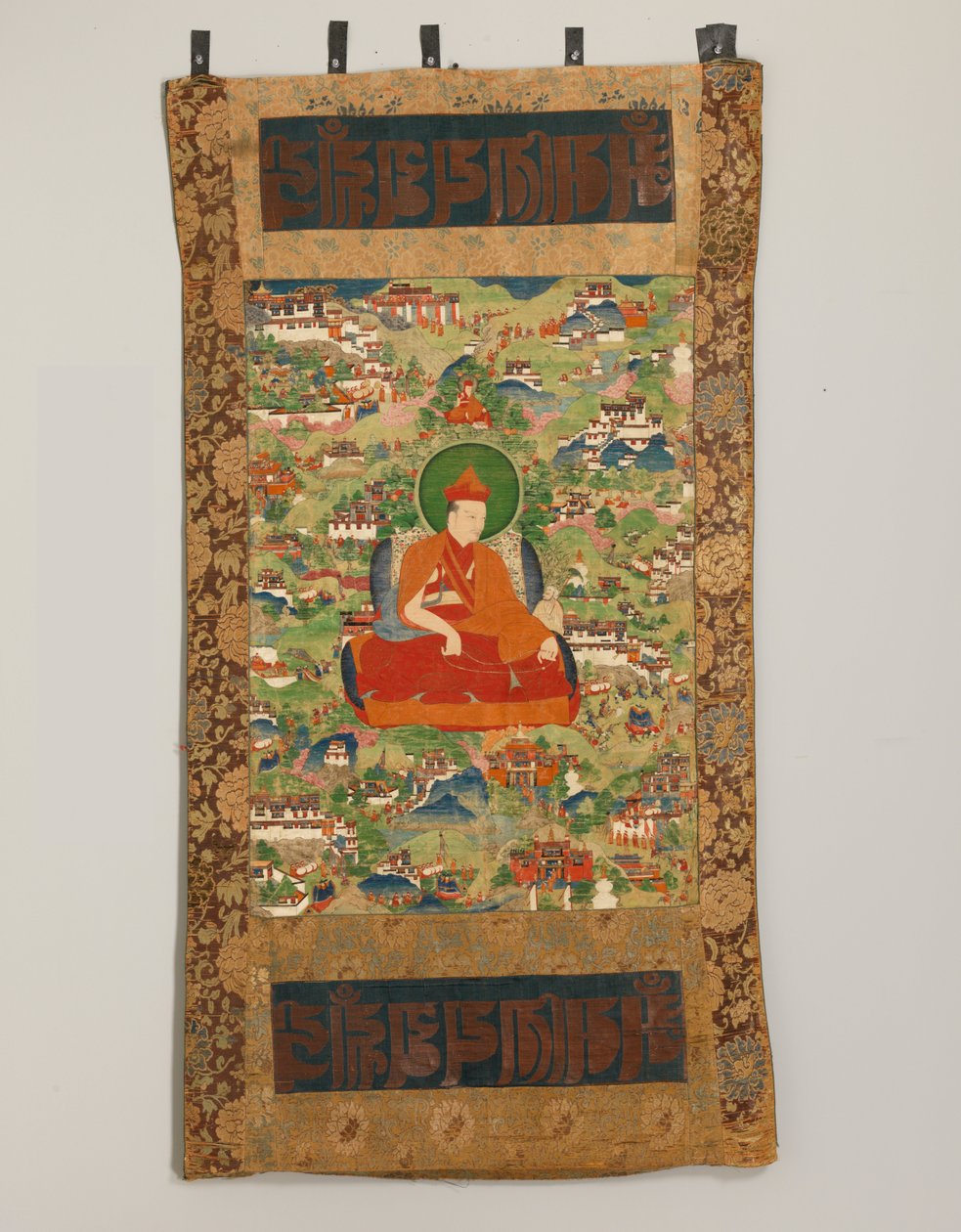 Cenas da Vida de Sherab Gyaltsen (1436-1494, ou 1465), o Vigésimo Trono Titular do ... de Unbekannt Unbekannt