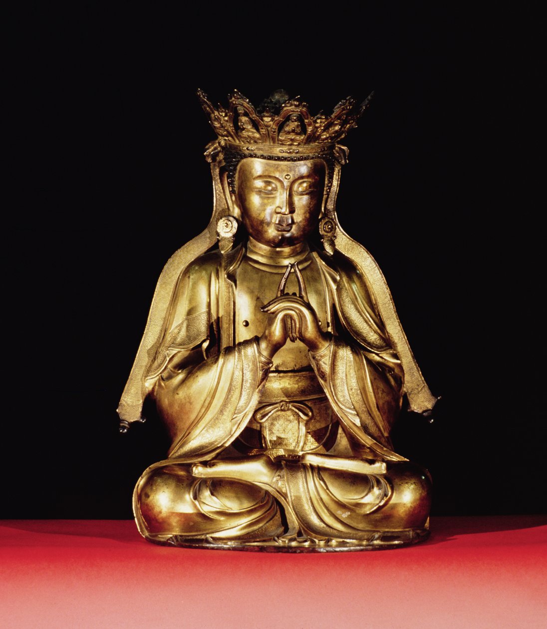 Buda sentado (bronze dourado) de Unbekannt Unbekannt