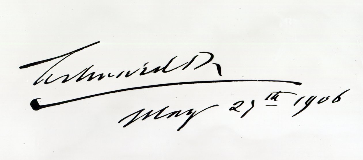 Assinatura do Rei Eduardo VII, 29 de maio de 1906 de Unbekannt Unbekannt