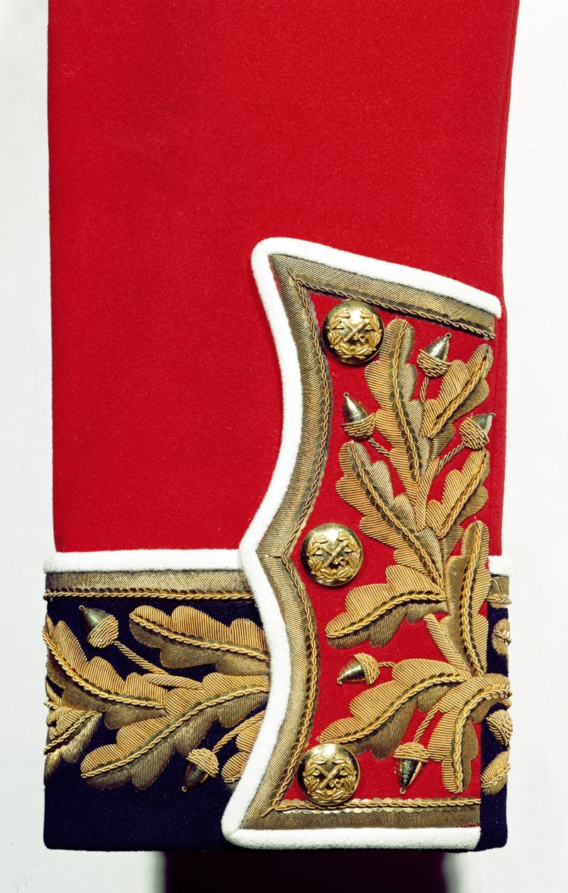 Detalhe da manga de um uniforme do exército britânico (têxtil) de Unbekannt Unbekannt