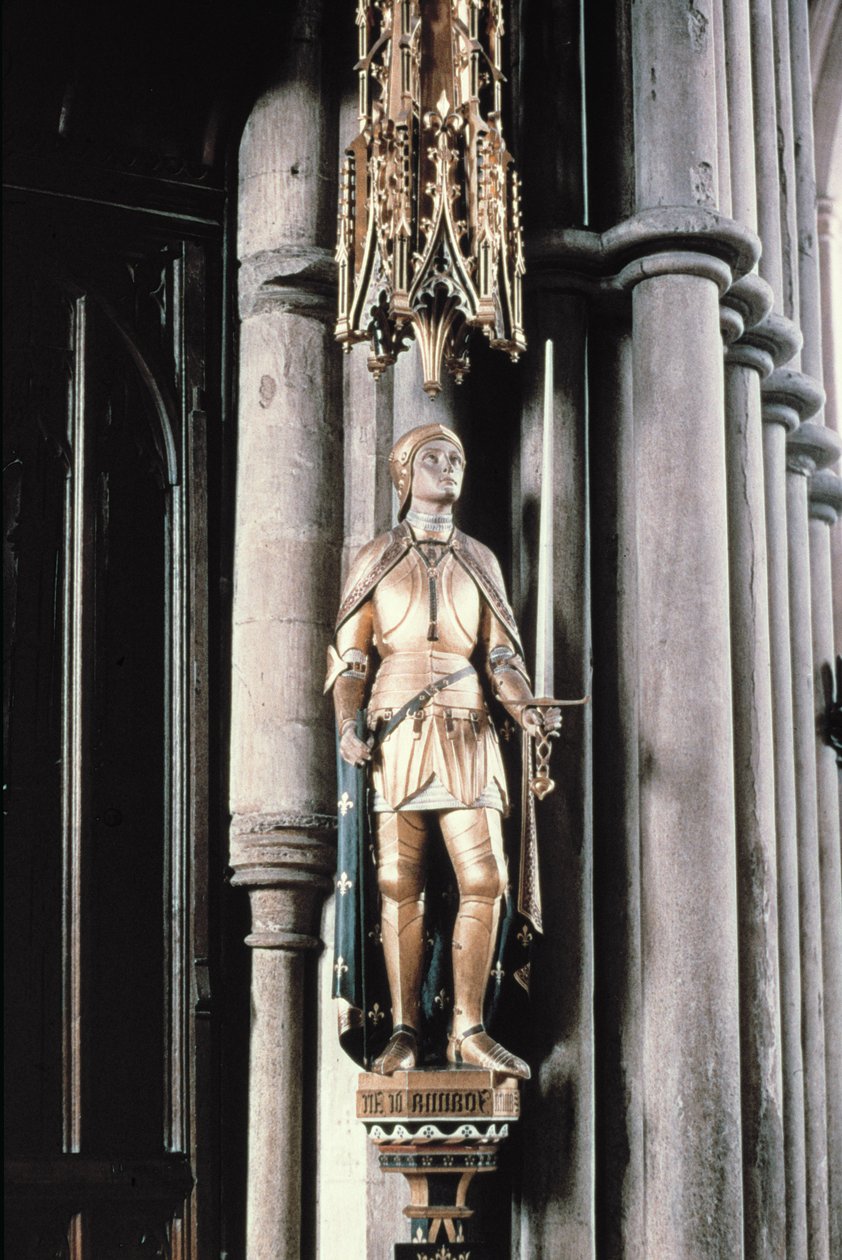 Santa Joana d&39;Arc, escultura em bronze de Sir Ninian Comper (1864-1960) 1925 de Unbekannt Unbekannt
