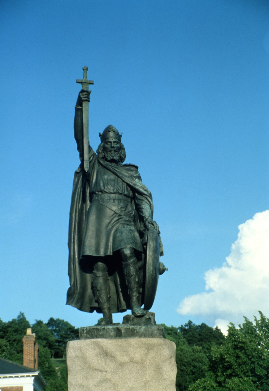 Estátua de Alfredo, o Grande (849-99) (foto) (ver também 2367) de Unbekannt Unbekannt