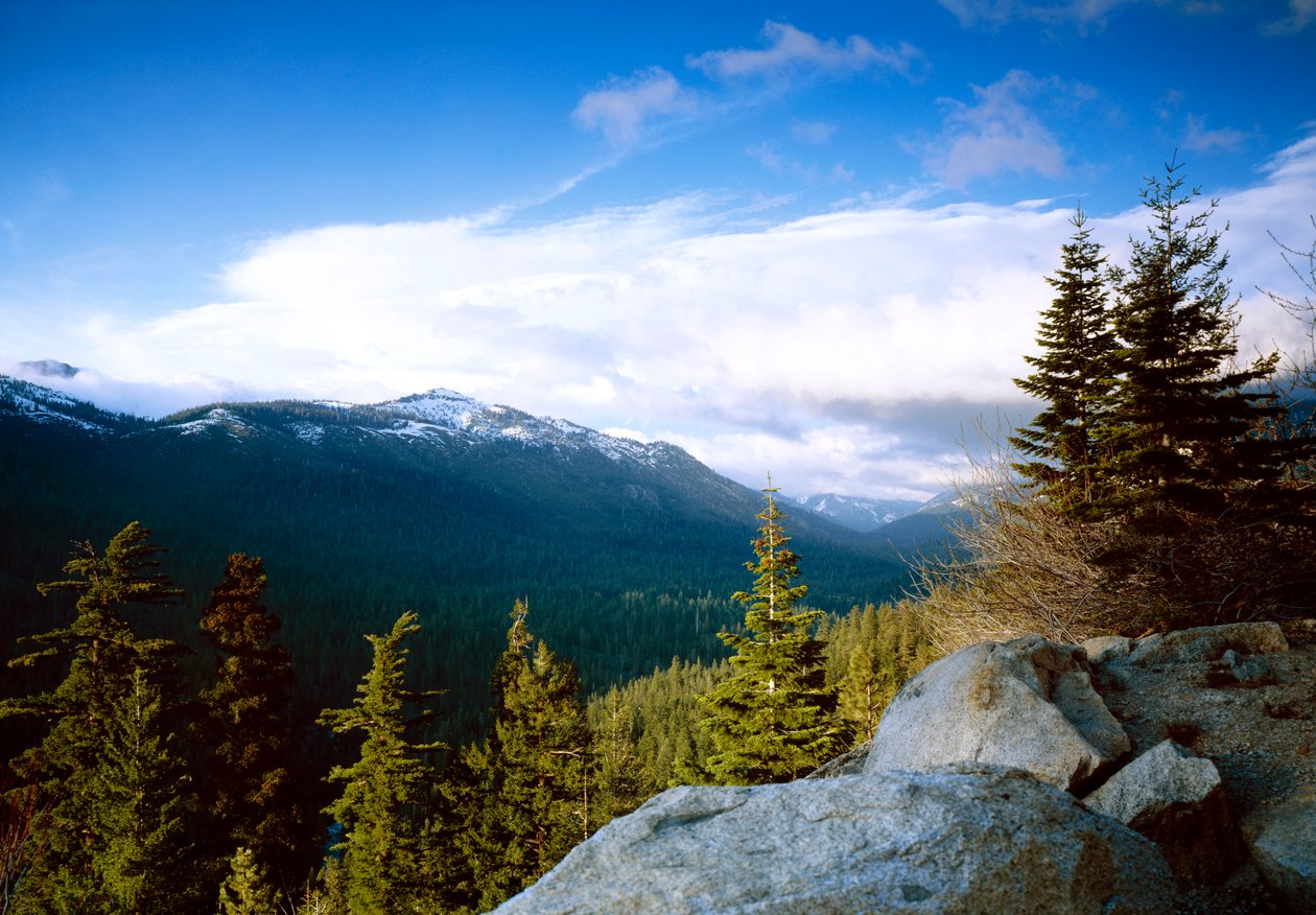 Tempestade, em, a, montanhas, parque nacional yosemite, califórnia de Unbekannt Unbekannt