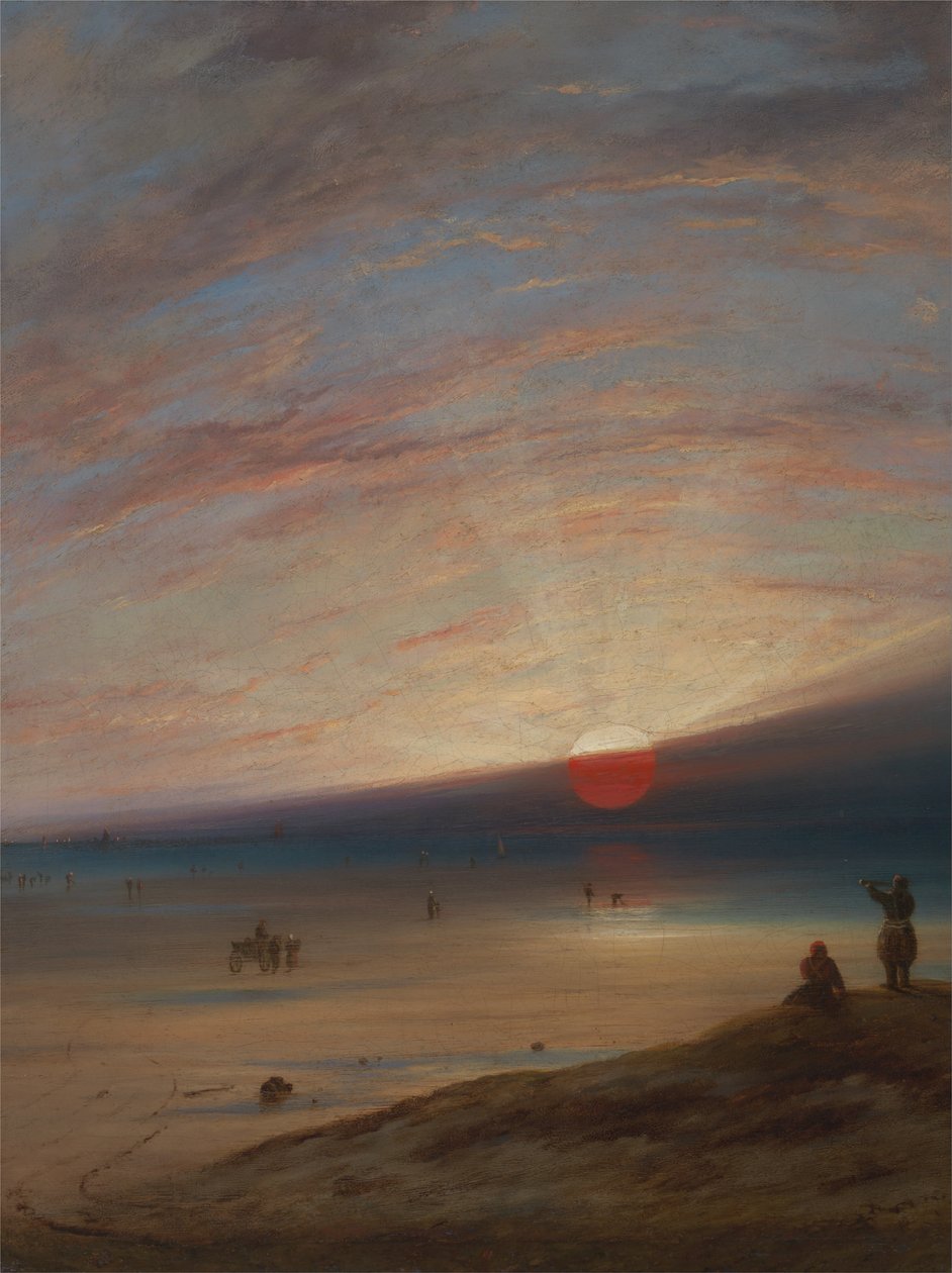 Pôr do sol na praia de Sark de Unbekannt Unbekannt