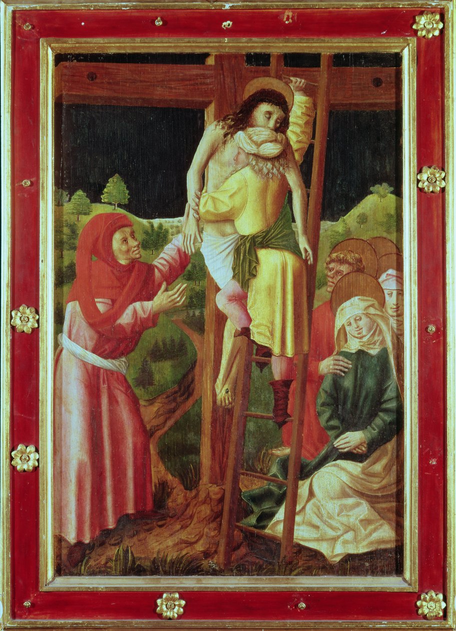 A Deposição, c.1490 (tempera no painel) de Unbekannt Unbekannt