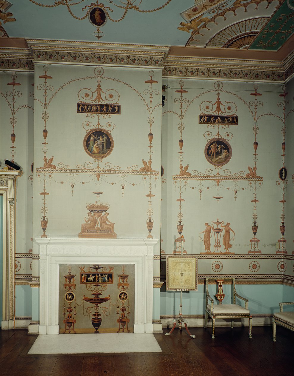 O quarto etrusca, Osterley Park, Middlesex fotografia de Unbekannt Unbekannt
