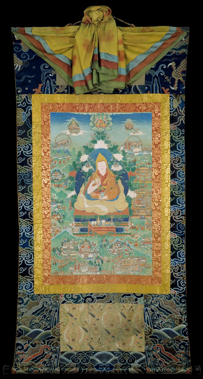A descida do quinto Dalai Lama das terras puras de Unbekannt Unbekannt