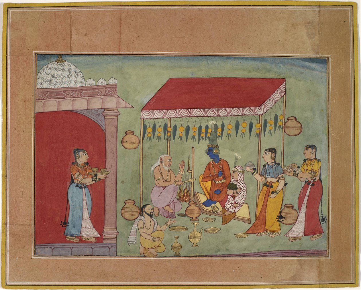 O casamento de Krishna e Rukmini de Unbekannt Unbekannt