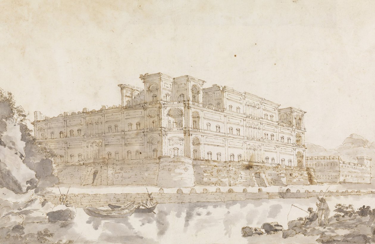 O Palácio de Donn Anna em Nápoles de Unbekannt Unbekannt