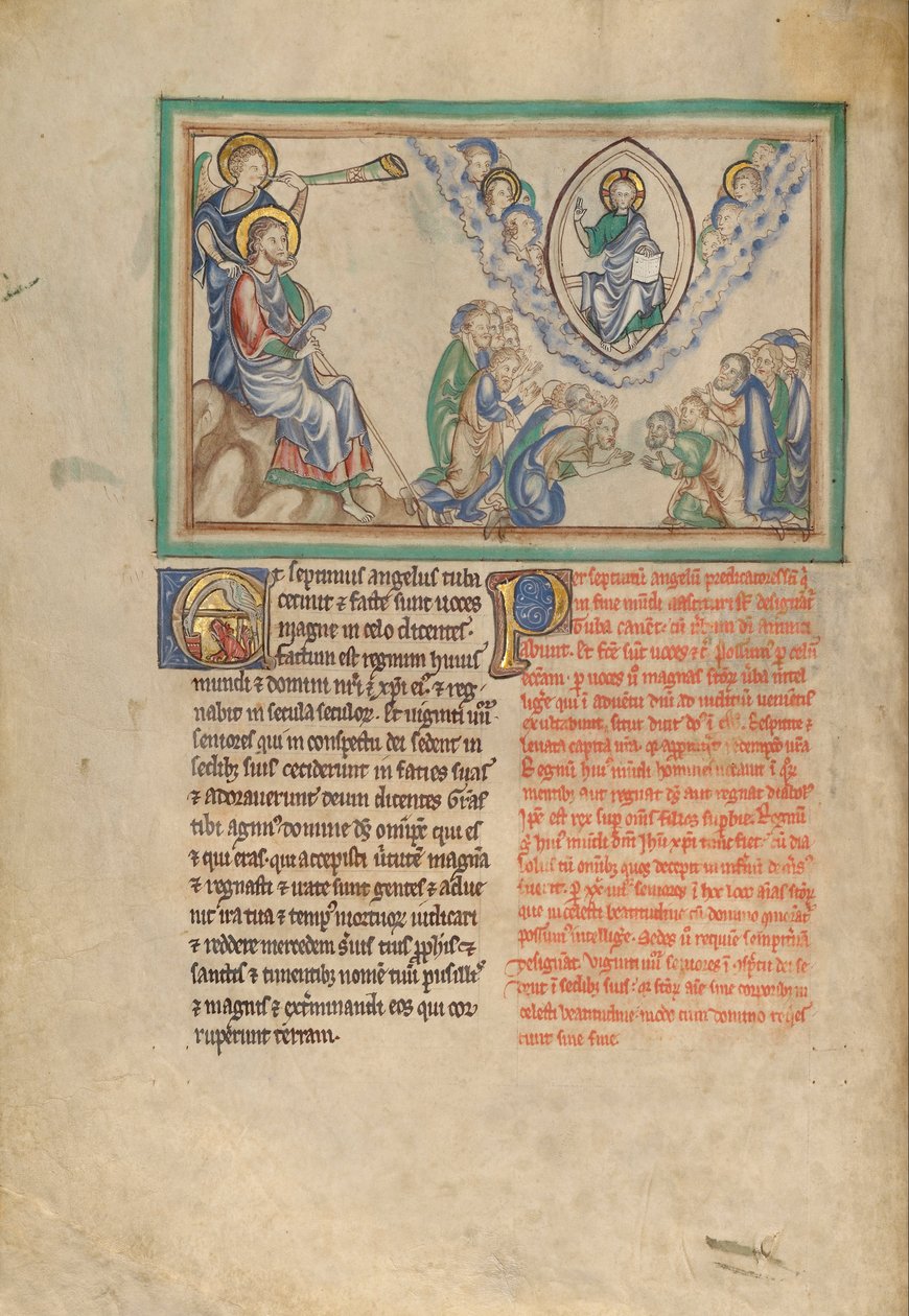 A Sétima Trombeta - Os Vinte e Quatro Anciãos Adorando o Trono de Deus de Unbekannt Unbekannt