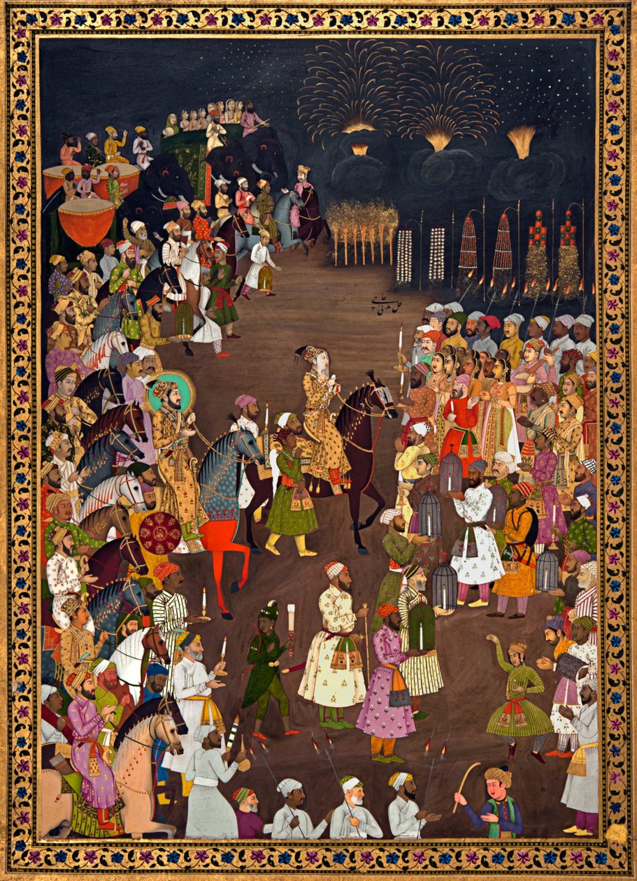 A procissão de casamento de Dara Shikoh de Unbekannt Unbekannt