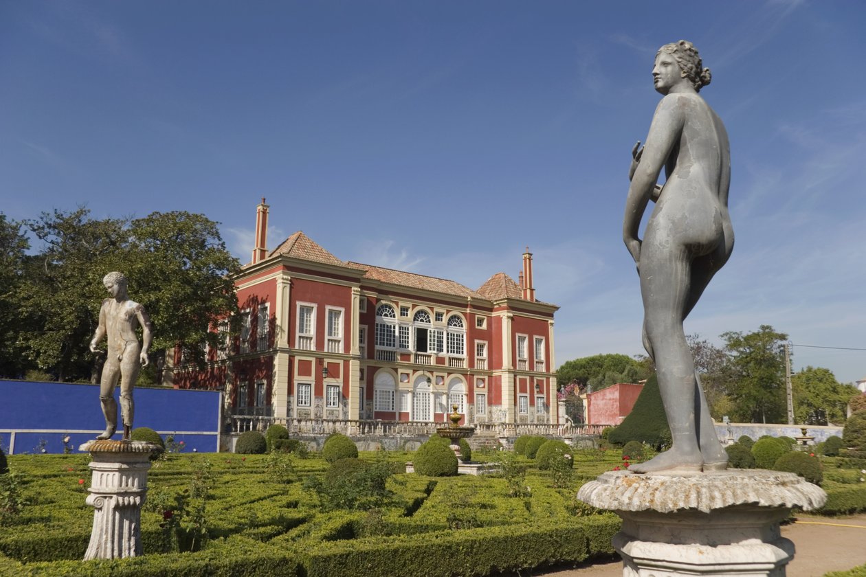 O palácio visto dos jardins de Unbekannt Unbekannt