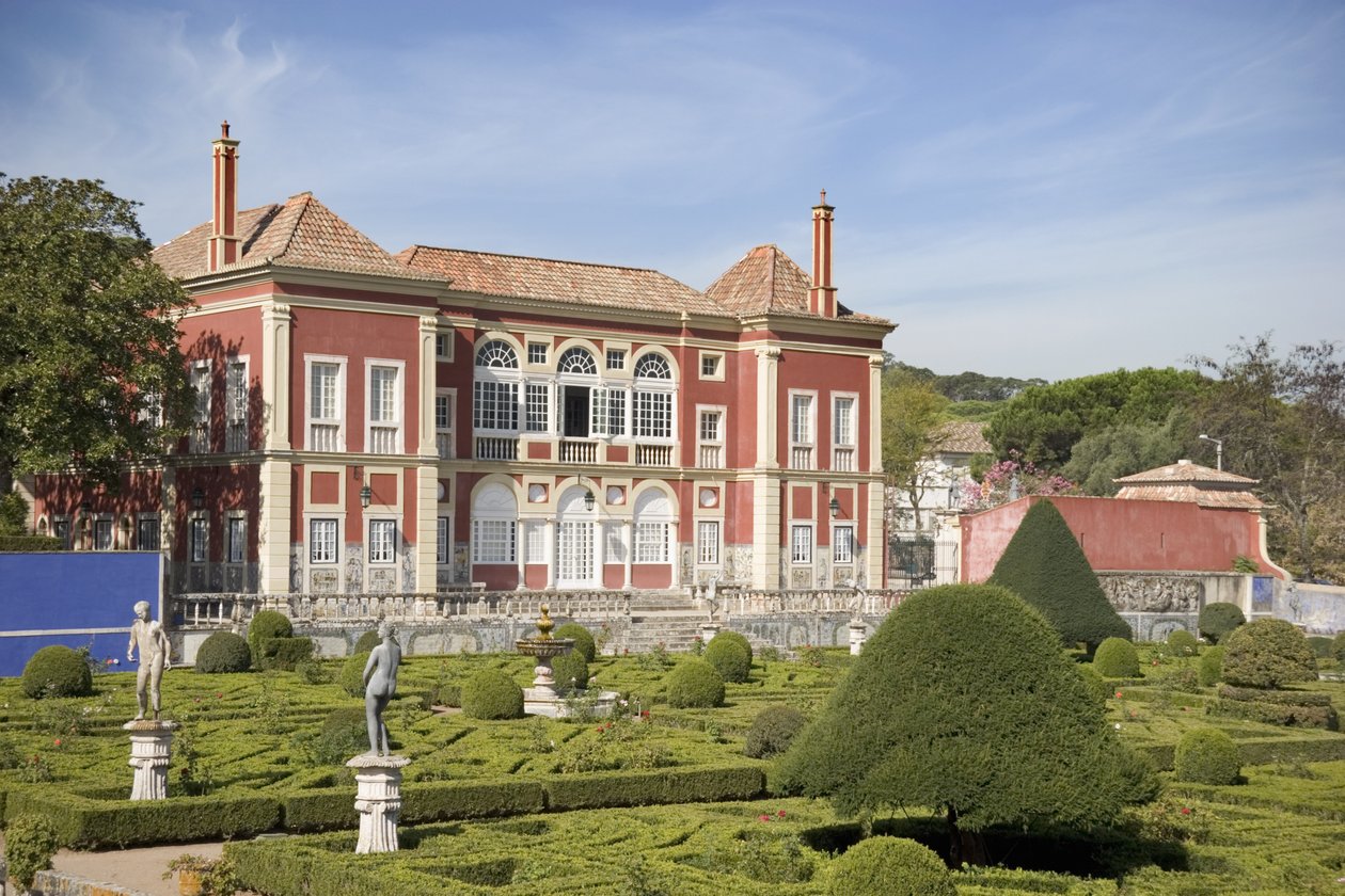 O palácio visto dos jardins de Unbekannt Unbekannt