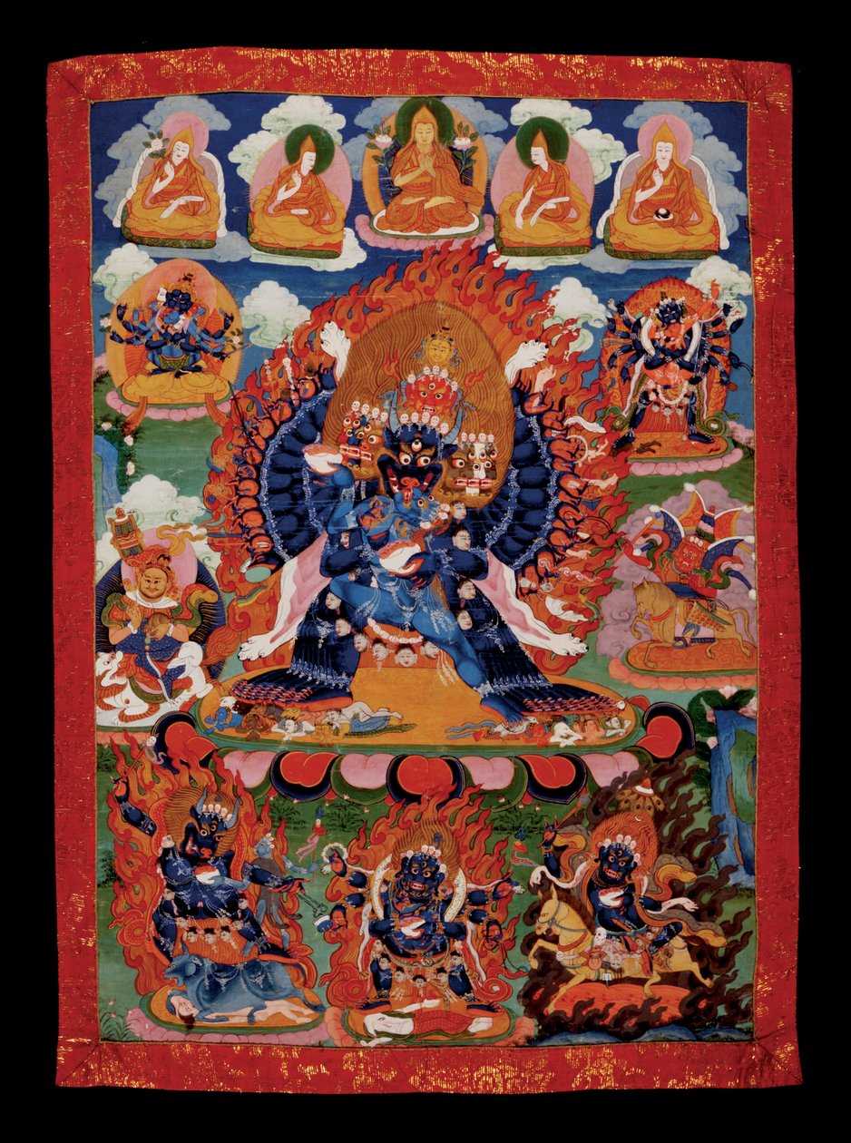Tibete - Seção de Yamantaka Thanka (memorial) de Unbekannt Unbekannt