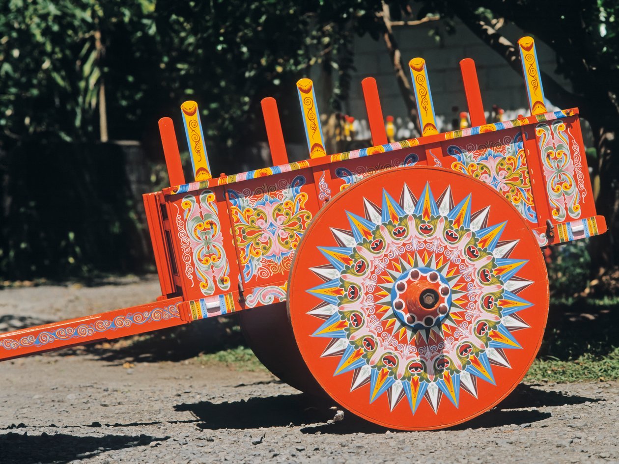 Traditional oxcart, Sarchi Norte, Valverde Vega, Costa Rica  de Unbekannt Unbekannt