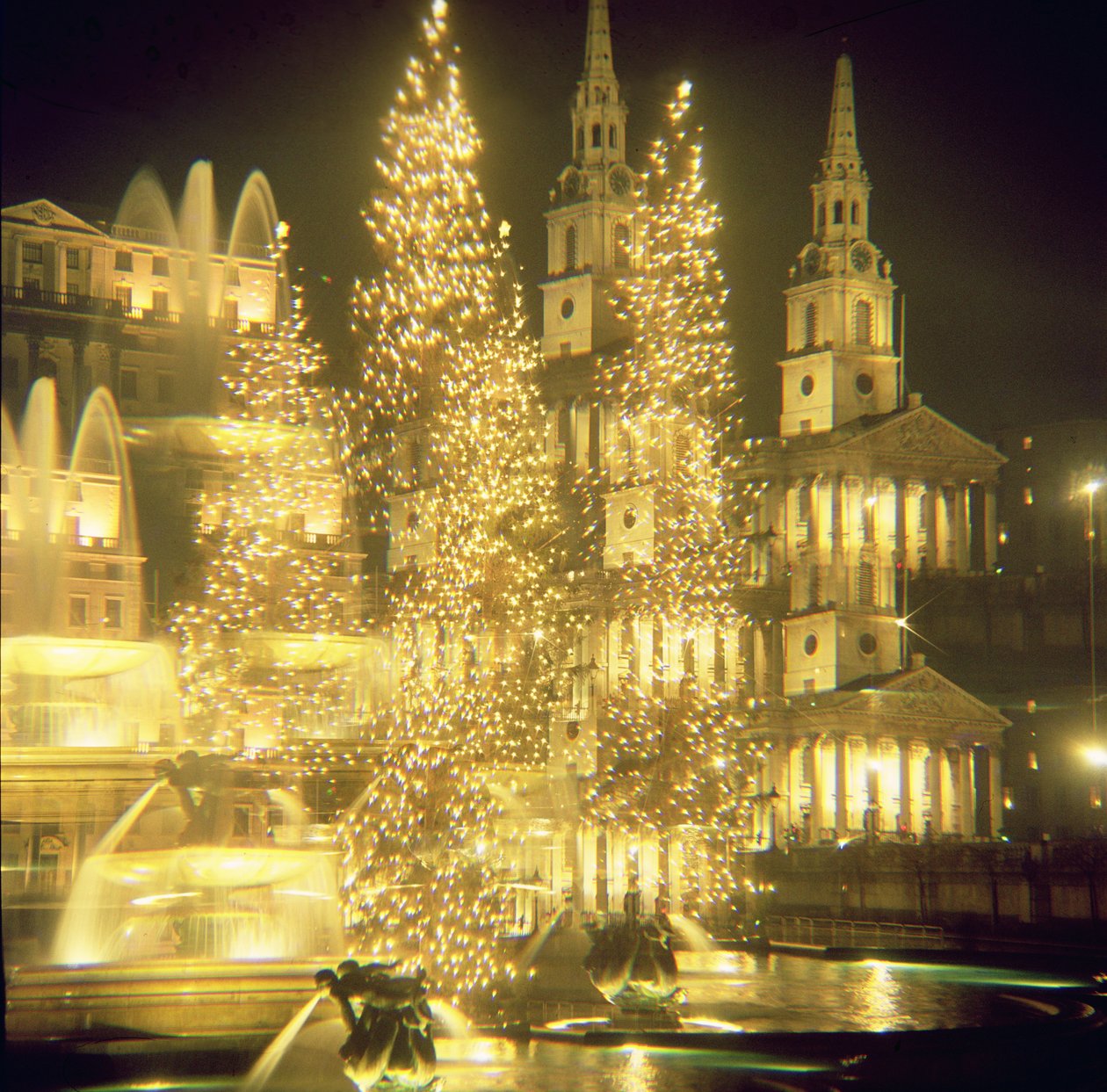 Trafalgar Square, Luzes de Natal (ver também 12715) de Unbekannt Unbekannt
