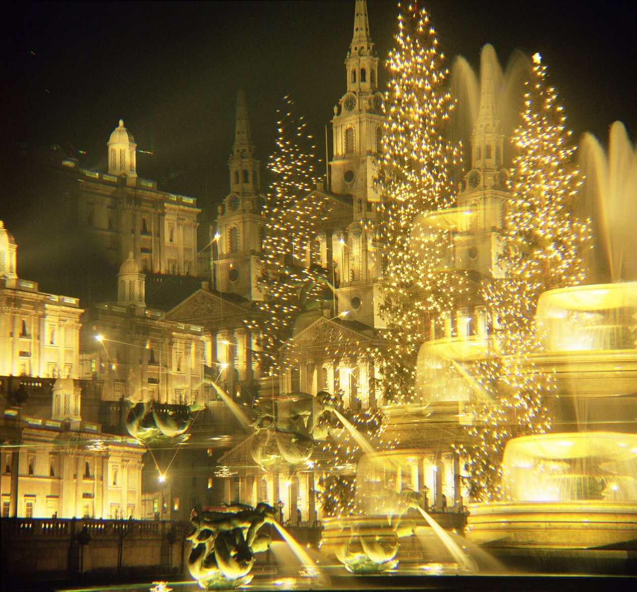 Trafalgar Square, Luzes de Natal (ver também 12716) de Unbekannt Unbekannt