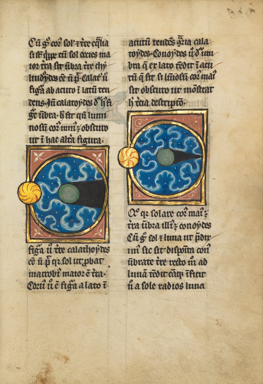 Dois diagramas com o sol e a lua de Unbekannt Unbekannt