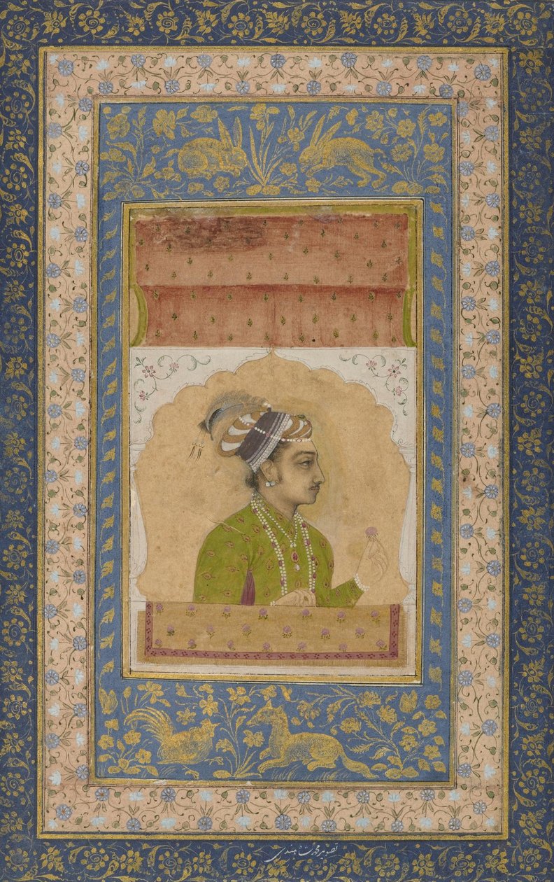 Indiano desconhecido - retrato em miniatura de Dara Shikoh de Unbekannt Unbekannt