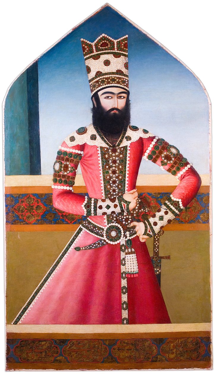 Desconhecido, Irã, início do século XIX - Retrato de Hasan Ali Mirza Shuja al-Saltana de Unbekannt Unbekannt