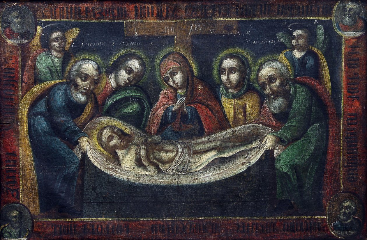 Pintor desconhecido - Deitado sobre o caixão de Unbekannt Unbekannt
