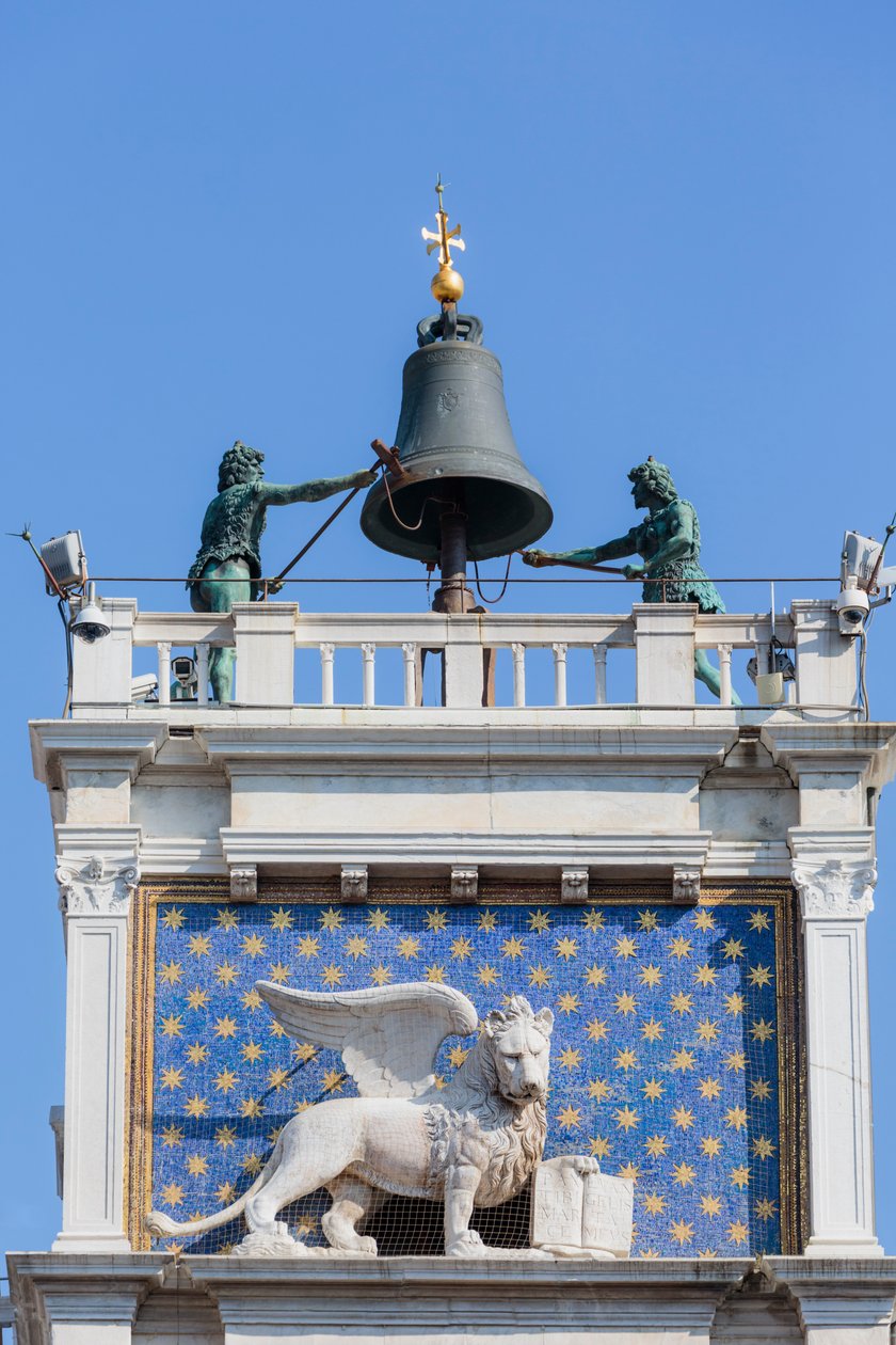 Veneza, Itália. Torre do relógio, a torre do relógio. de Unbekannt Unbekannt