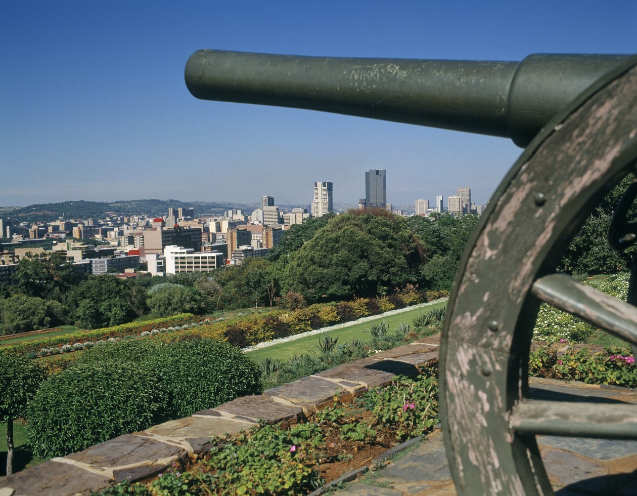 Vista dos jardins da Union Buildings de Unbekannt Unbekannt