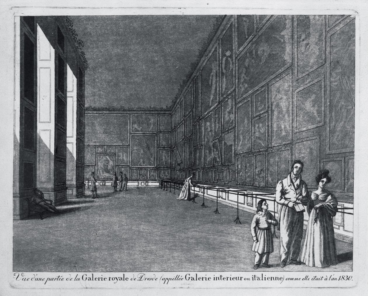 Vista da Galeria dentro dos antigos estábulos no Jüdenhofe de Unbekannt Unbekannt