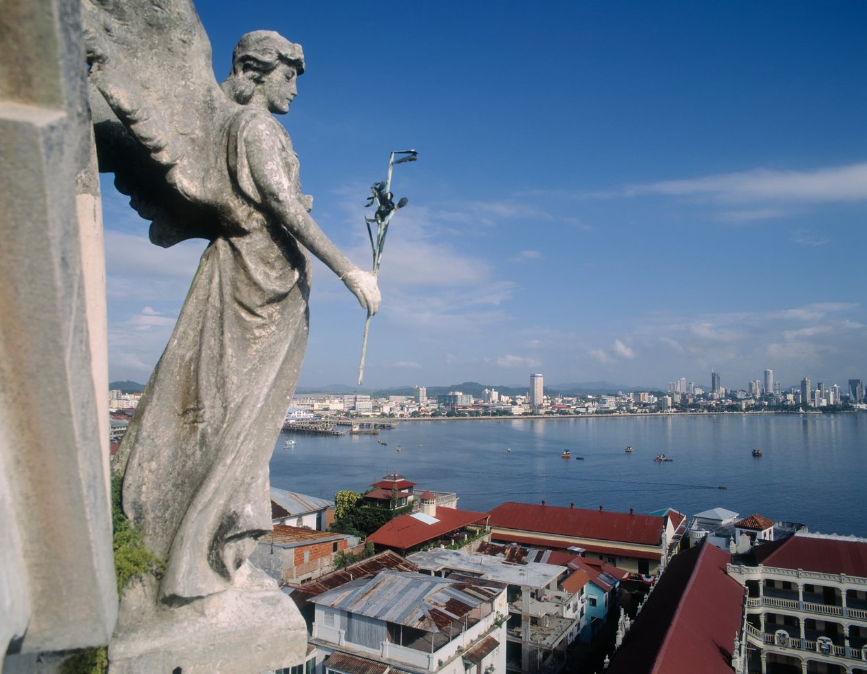 Vista da cidade de Iglesia de San Francisco Assis (foto) de Unbekannt Unbekannt