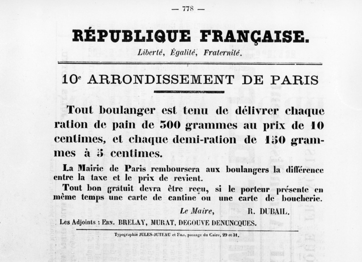 10º Arrondissement de Paris, dos pôsteres políticos franceses da Comuna de Paris, maio de 1871 de Unbekannt