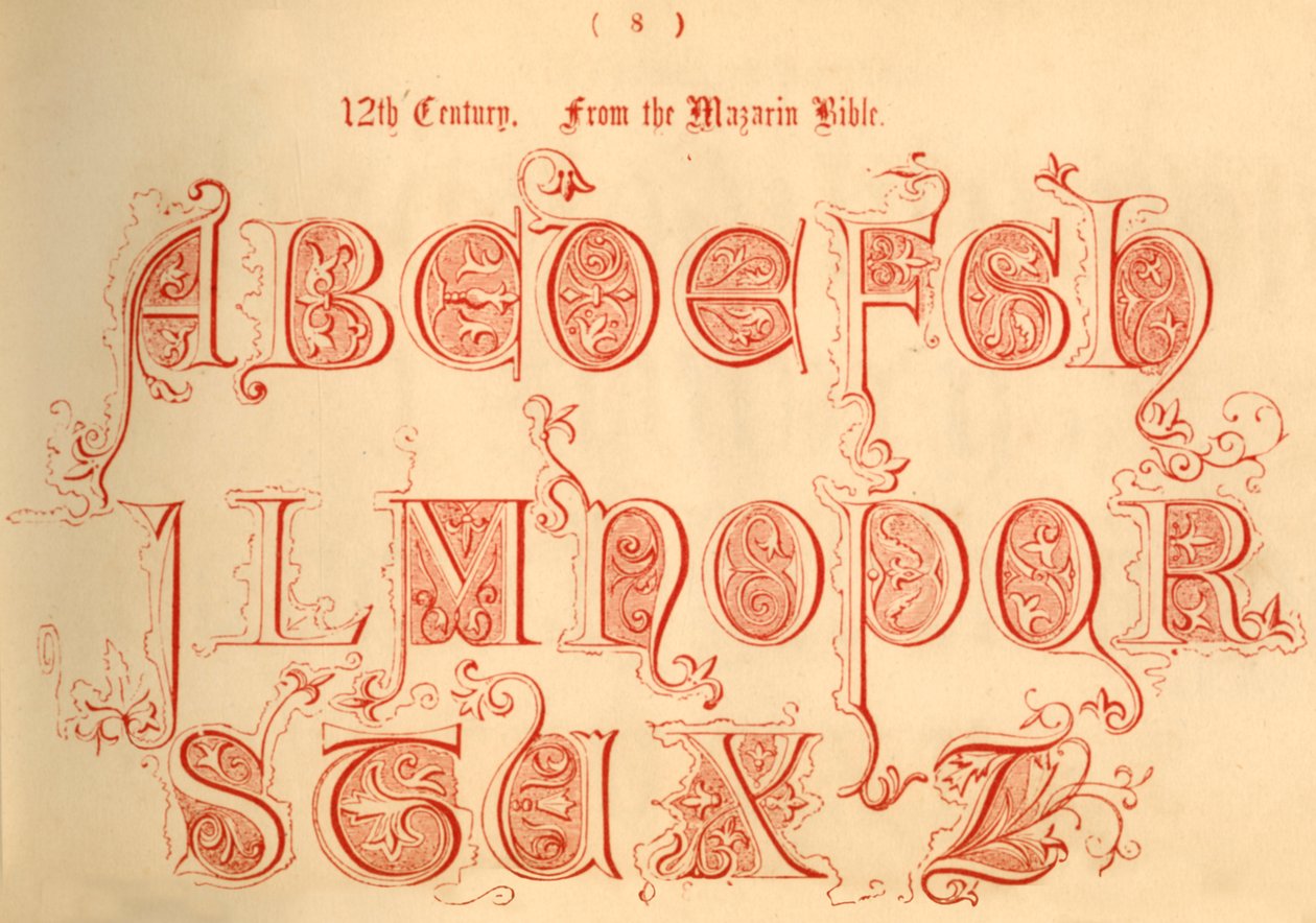 Século XII. Da Bíblia Mazarin, 1862 de Unbekannt