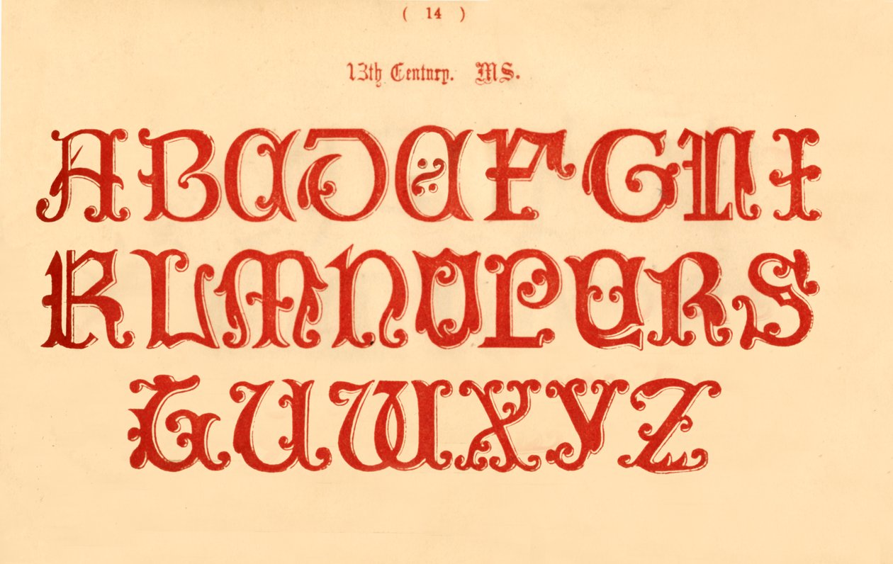 século 13. MS., 1862 de Unbekannt