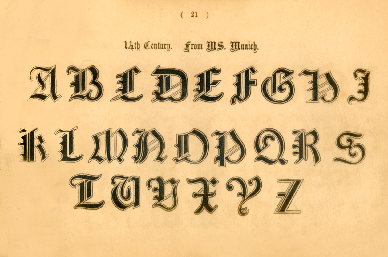 Século 14. Do MS. Munique, 1862 de Unbekannt