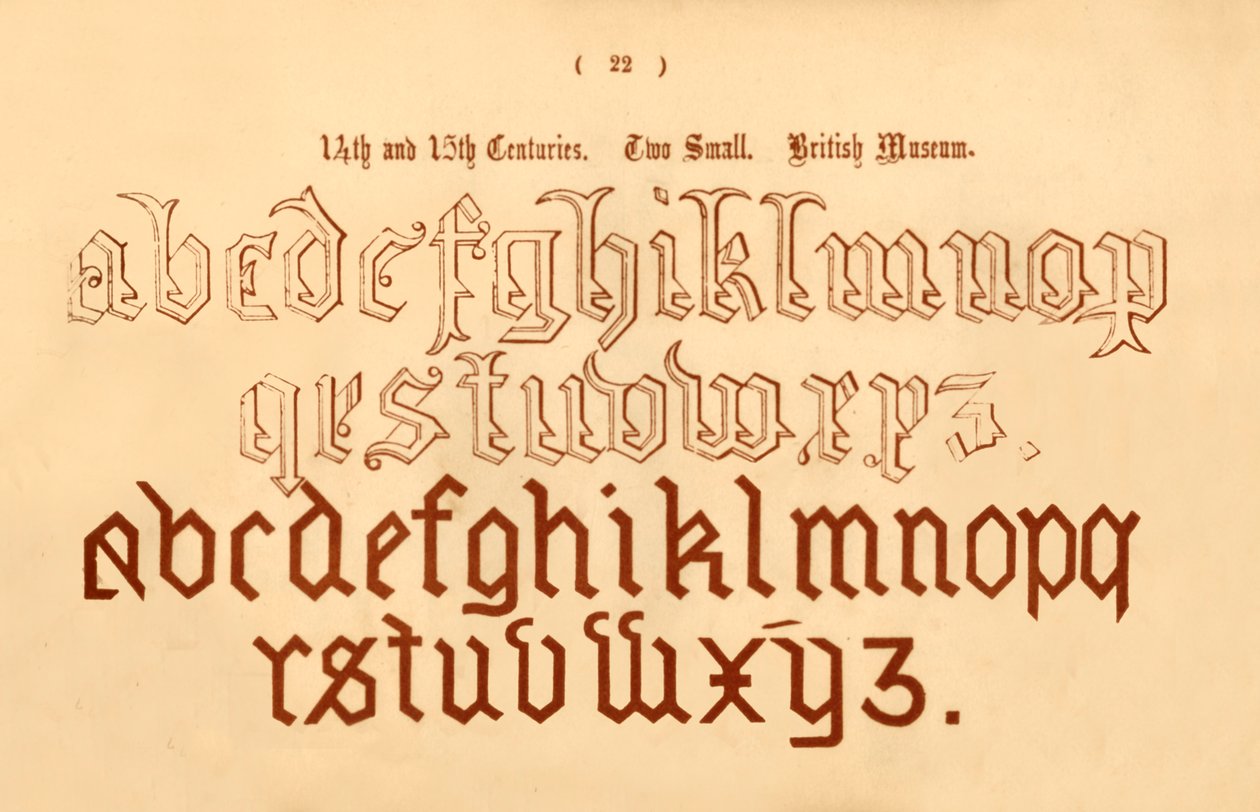 Séculos 14 e 15. Dois pequenos. Museu Britânico, 1862 de Unbekannt