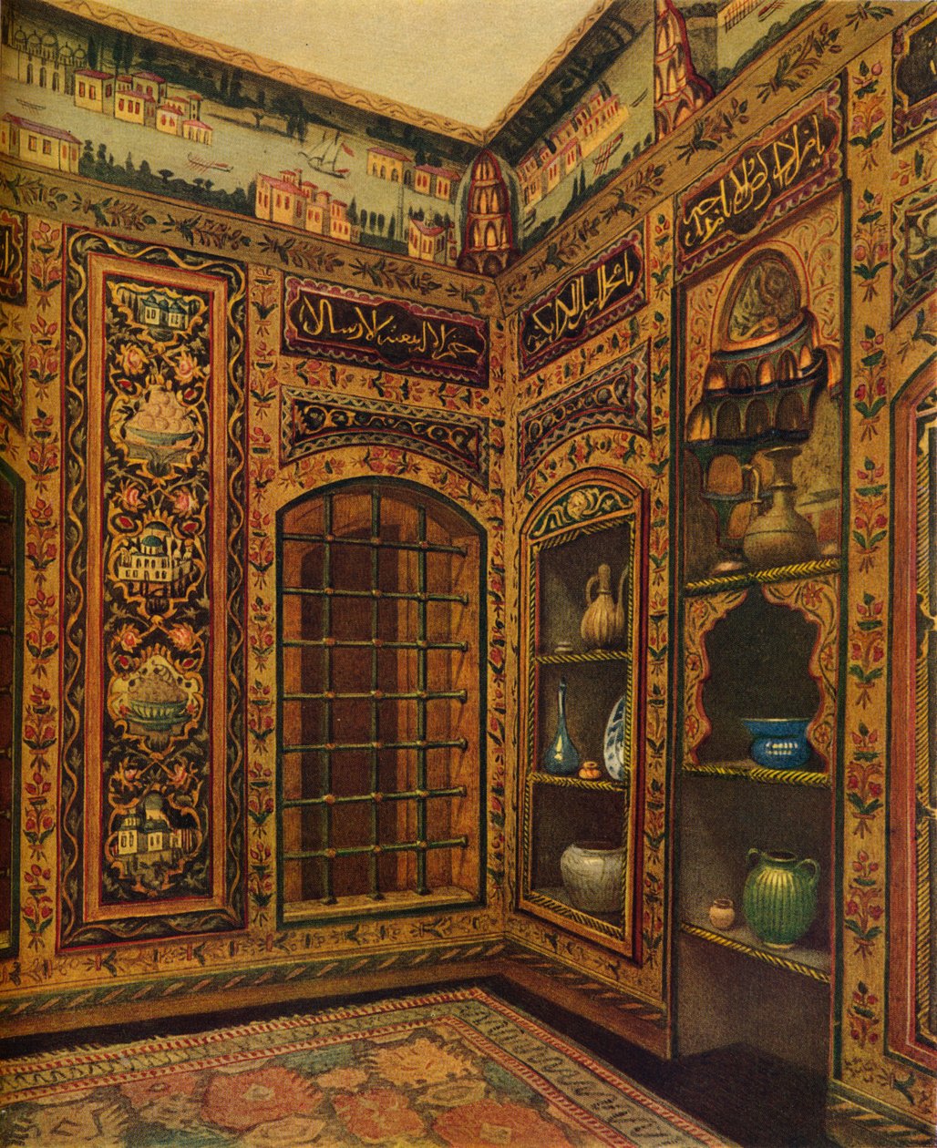 Quarto com painéis do século XVI-XVII de Damasco, 1913 de Unbekannt