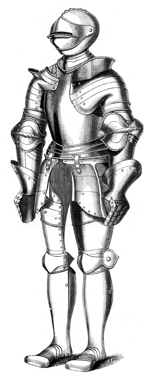 Armadura do século XVI, 1849 de Unbekannt